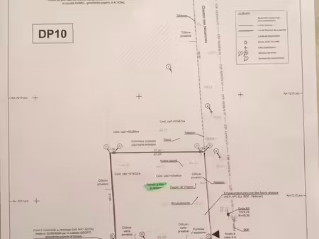 terrain à bâtir 500 m²