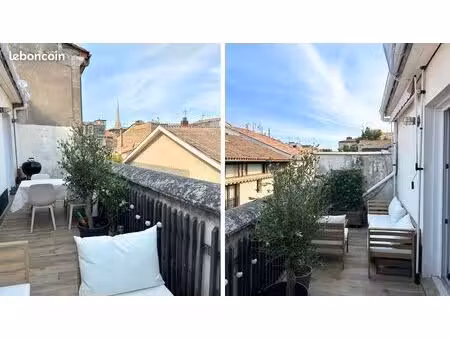 vend t2 48m² aux capucins avec terrasse - vue sur la flèche saint-michel