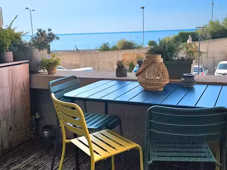 appartement sète t2 terrasse vue mer