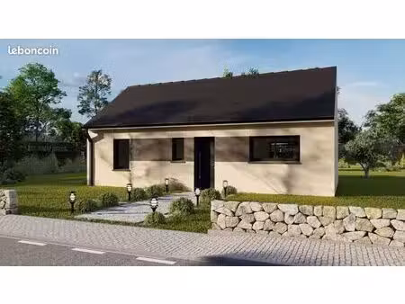 projet de construction d'une maison 63.54 m² avec terrain à artannes-sur-indre (37)