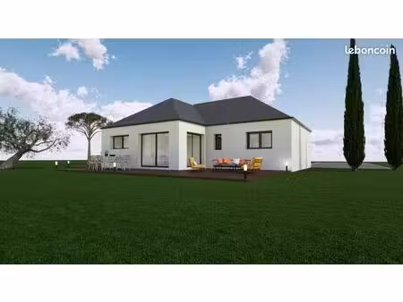 projet de construction d'une maison 115.14 m² avec terrain à saint-erblon (35)