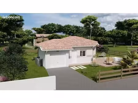 projet de construction d'une maison 60 m² avec terrain à villeneuve-de-marsan (40)