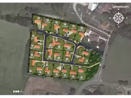 terrain 619 m² seyresse