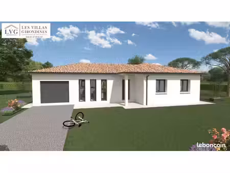 projet de construction d'une maison 101.16 m² avec terrain à salles (33)