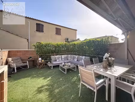 maison vias plage 3chambres 2salles d'eau terrasse et piscine dans résidence