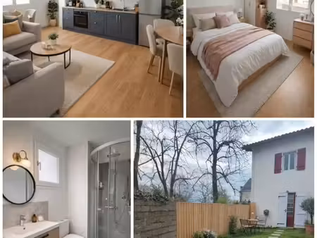 appartement t3 avec jardin privatif et parking– centre soustons
