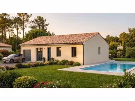 projet de construction d'une maison 83.63 m² avec terrain à audignon (40)
