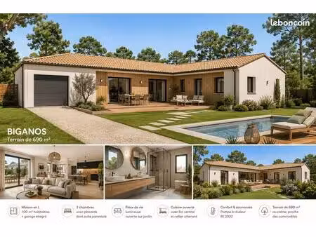maison 110 m² biganos