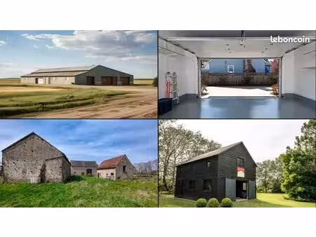 recherche hangar / garage / grange / local / box / terrain avec bâtiment(s)