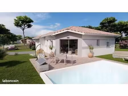 projet de construction d'une maison 61 m² avec terrain à linxe (40)