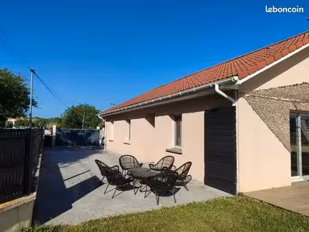 maison plein pied vue champ