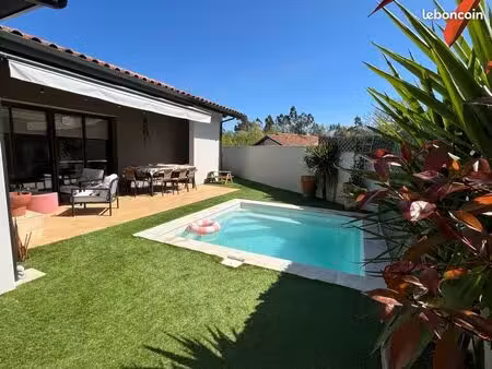 maison moderne avec piscine - angresse