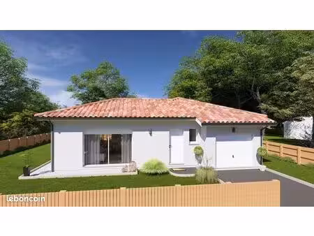 projet de construction d'une maison 105 m² avec terrain à vielle-saint-girons (40)
