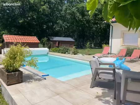 maison de plain-pied avec piscine à garosse 125m2