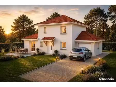 projet de construction d'une maison 120 m² avec terrain à vif (38)