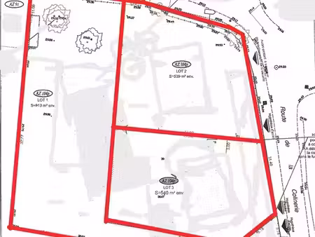 vente terrain 540 m2