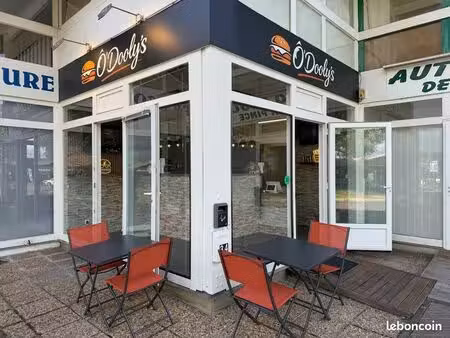 fond de commerce restaurant de burgers à emporter / livraisons