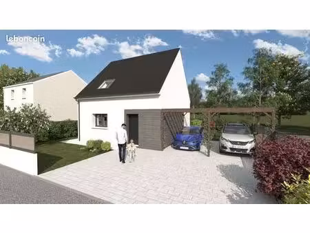 projet de construction d'une maison 76 m² avec terrain à les touches (44)