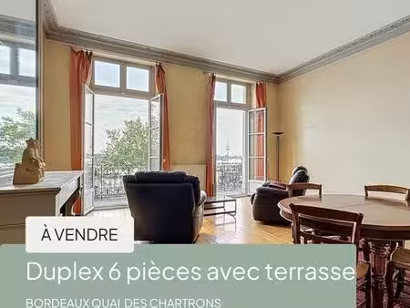bordeaux chartrons - duplex avec terrasse face aux quais