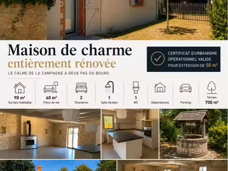 charmante maison de campagne avec potentiel à 1 5kms du bourg