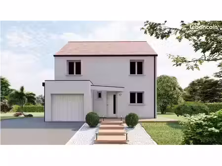 projet de construction d'une maison 99.57 m² avec terrain à divatte sur loire (44)