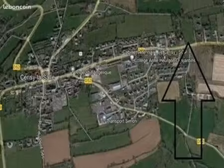 terrain 800 m² cerisy la salle