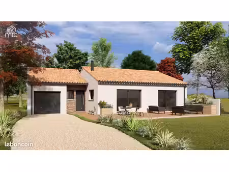 maison 98.22 m² avec terrain à aigrefeuille-sur-maine (44)