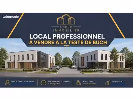 bureaux  local commercial 200 m² la teste de buch