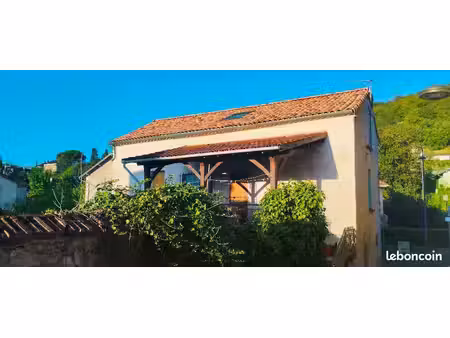 maison de ville ancienne  avec terrasse  jardin et garage. toiture neuve