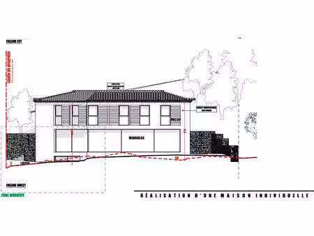 terrain 1000 m² avec permis purgé pour une maison de 215 m² à allauch 13190