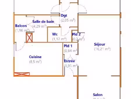 appartement f3bis