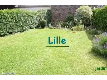 maison lille chu semi individuelle  garage attenant  agreable jardin  extension et surrélé