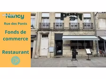 fond de commerce restaurant