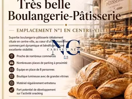 boulangerie  fonds de commerce 230 m² lorient