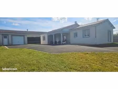 maison 98m² avec grand terrain et garage séparé