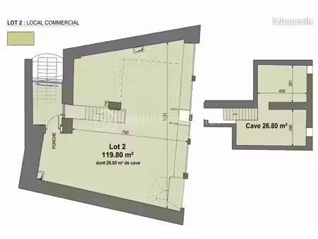 local commercial 118 m²