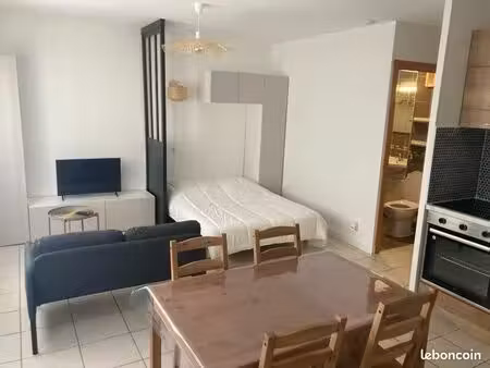 hendaye ville - studio 29 74m2 - sans agence - parking - proche ville en gare