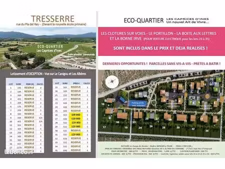 parcelles avec vue sur les alberes sans vis a vis
