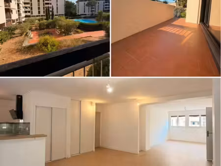appartement t3 de 89m² entièrement rénové – résidence centre ville avec piscine et parking