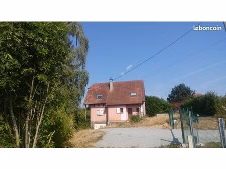 entre mulhouse et belfort rn83 maison individuelle en dur f5 120m2 sur sous-sol 75 m2