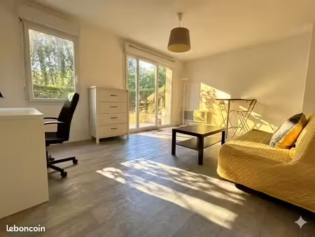 t1 meublé 28 m² avec terrasse et jardin privatif – lille