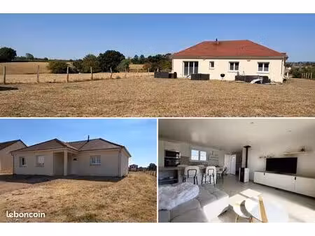 maison plein pied  5 pieces 880m2 de terrain