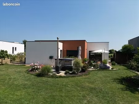 maison contemporaine à toit terrasse au coeur du vignoble de la côte chalonnaise