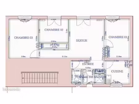 appartement 4 pièces 66 m²