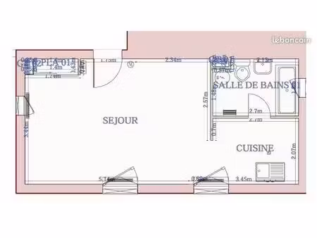 appartement 1 pièce 31 m²