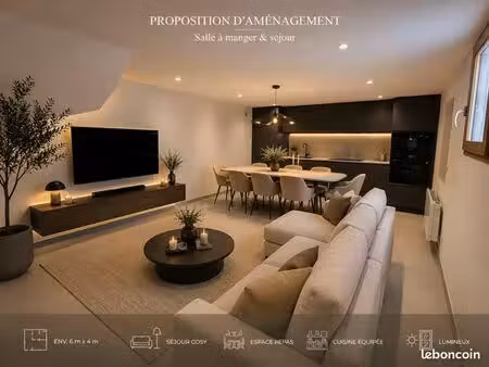 à louer – charmante maisonnette t3 entièrement rénovée à neuf – 67 m² – nangy (74380)