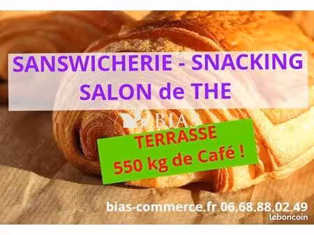 salon de thé  sandwicherie 120 m² rouen