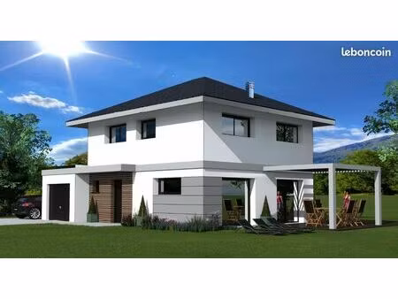 projet de construction d'une maison 110 m² avec terrain de 449m² à brenthonne (74)
