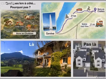 maison de village avec jardin - bons en chablais (74)