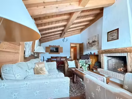 megève – rochebrune | duplex familial   3 chambres + mezzanine + cheminée